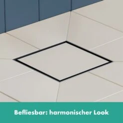 Hansgrohe RainDrain Brilliance Komplettset Punktablauf 15/15 Cm Rückseitig Befliesbar -Hansgrohe Verkaufsgeschäft hansgrohe raindrain duschrinnen und punktablaeufe brilliance 11043019