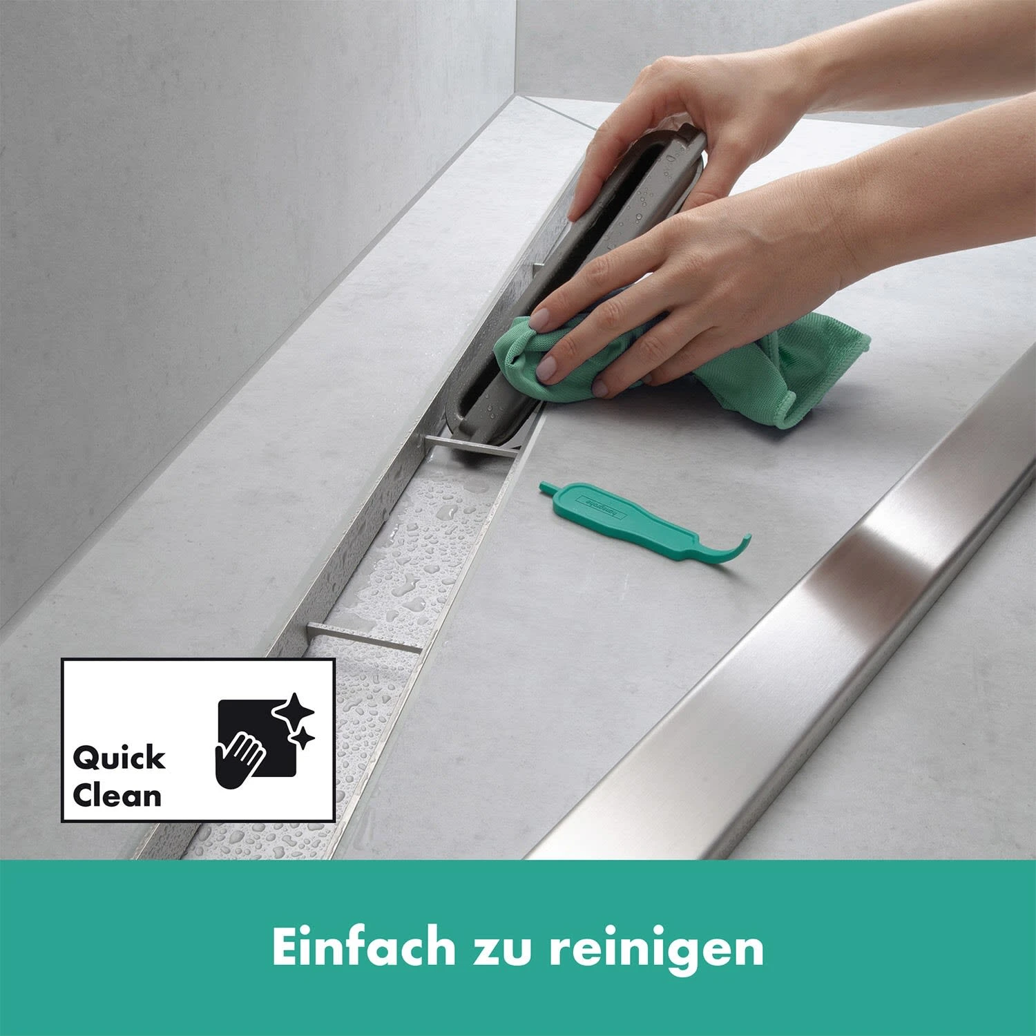 Hansgrohe RainDrain Original Fertigset Duschrinne 90 Cm 2 Hansgrohe RainDrain Original Fertigset Duschrinne 90 Cm – Bild 2