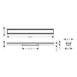 Hansgrohe RainDrain Original Fertigset Duschrinne 60 Cm 7 Hansgrohe RainDrain Original Fertigset Duschrinne 60 Cm -Hansgrohe Verkaufsgeschäft hansgrohe raindrain duschrinnen und punktablaeufe original 11042932