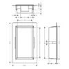 Hansgrohe XtraStoris Original Wandnischen-Einbaubox Mit Rahmen 15 X 7 X 30 Cm