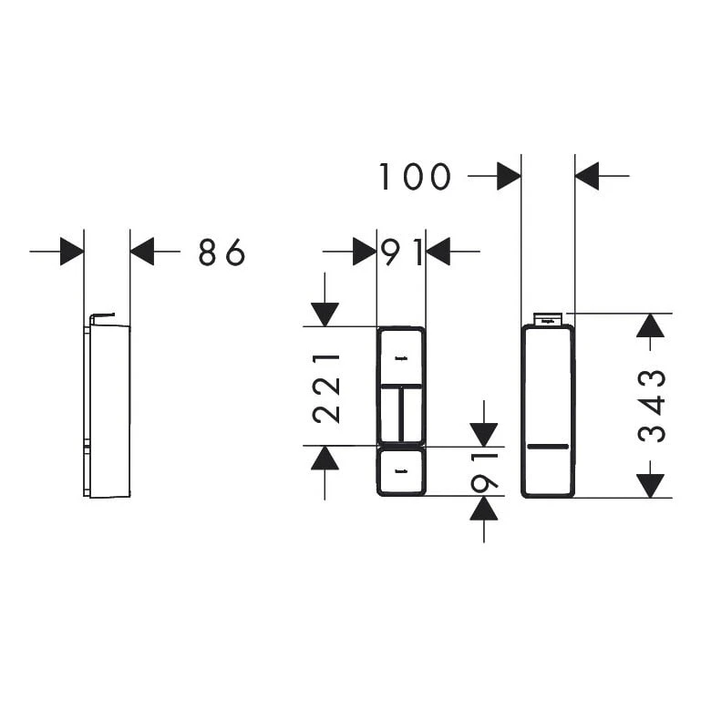 Hansgrohe IntraStoris Schubkasteneinteilung Basis Set 1 Hansgrohe IntraStoris Schubkasteneinteilung Basis Set