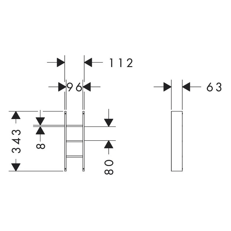 Hansgrohe IntraStoris Schubkasteninneinteilung Modul 11,5 X 34 Cm 3 Hansgrohe IntraStoris Schubkasteninneinteilung Modul 11,5 X 34 Cm – Bild 3