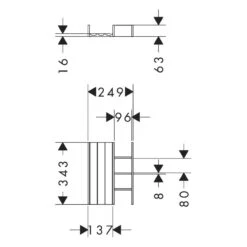 Hansgrohe IntraStoris Schubkasteninneinteilung Set 340 Für Waschtischschrank 58 Cm Und 136 Cm Breit -Hansgrohe Verkaufsgeschäft hansgrohe zubehoer badmoebel intrastoris schubkasteninneinteilung set 12123308
