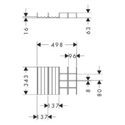 Hansgrohe IntraStoris Schubkasteninneinteilung Set 340 Für Waschtischschrank 118 Cm Breit -Hansgrohe Verkaufsgeschäft hansgrohe zubehoer badmoebel intrastoris schubkasteninneinteilung set 12123317