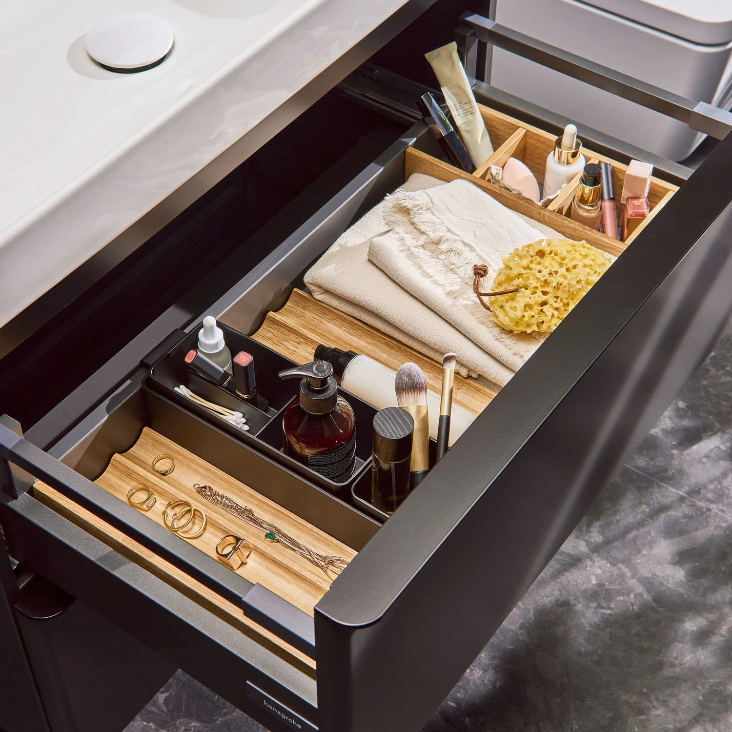 Hansgrohe IntraStoris Schubkasteninneinteilung Set 340 Für Waschtischschrank 78 Cm Und 156 Cm Breit 4 Hansgrohe IntraStoris Schubkasteninneinteilung Set 340 Für Waschtischschrank 78 Cm Und 156 Cm Breit – Bild 4