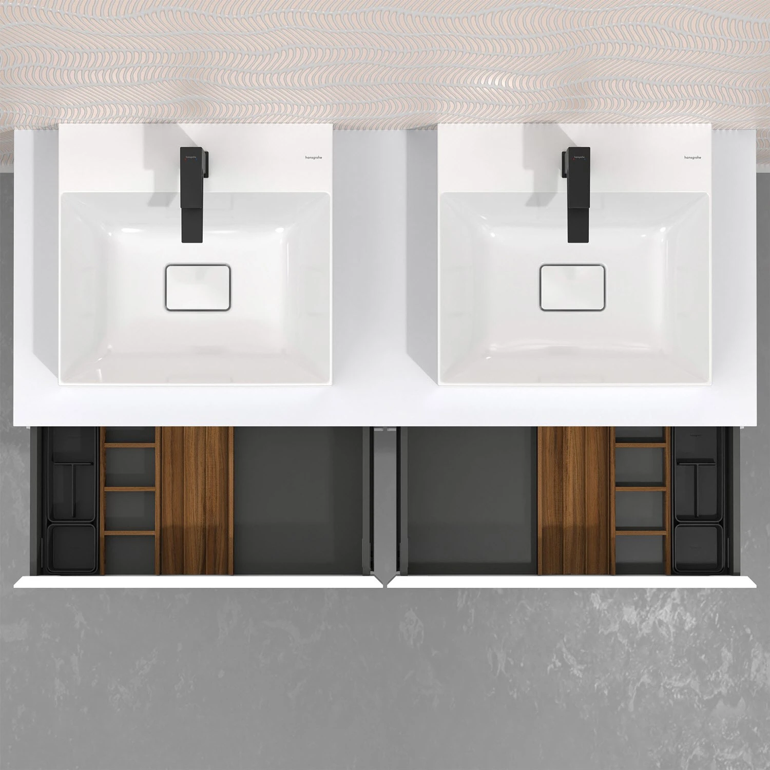 Hansgrohe IntraStoris Schubkasteninneneinteilung Set 320 Für Waschtischunterschrank 58 Cm Und 137,5 Cm Breit 2 Hansgrohe IntraStoris Schubkasteninneneinteilung Set 320 Für Waschtischunterschrank 58 Cm Und 137,5 Cm Breit – Bild 2