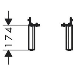 Hansgrohe Xelu Q Möbelfüße -Hansgrohe Verkaufsgeschäft hansgrohe zubehoer badmoebel xelu q moebelfuesse 12123290